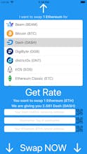 Swap Cryptocurrency for iPhone & iPad gallery image