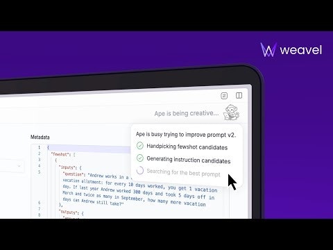 startuptile Weavel-Automate prompt engineering & get best prompts 50x faster