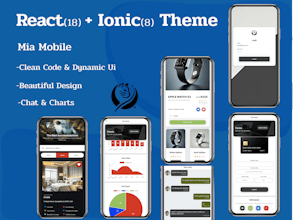 Ionic 8+ React Mobile App Template gallery image