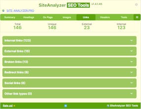SiteAnalyzer SEO Tools Chrome Extension gallery image