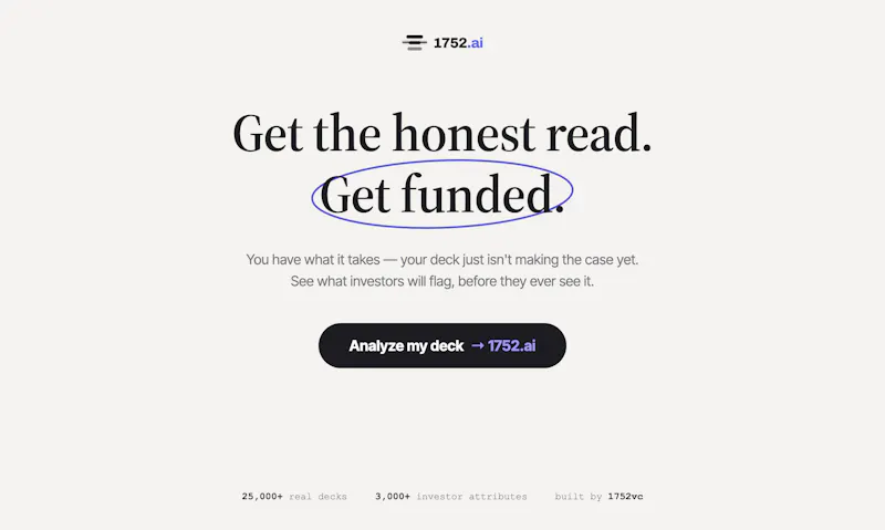 1752vc Pitch Deck Analyzer screenshot 6