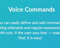Voix - voice commands for web media 3