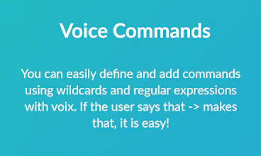 Voix - voice commands for web gallery image