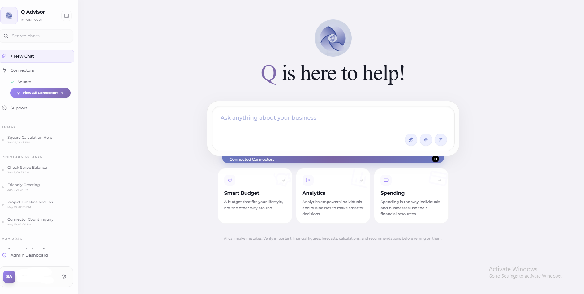 Qbiz — AI Advisor for Your Business gallery image