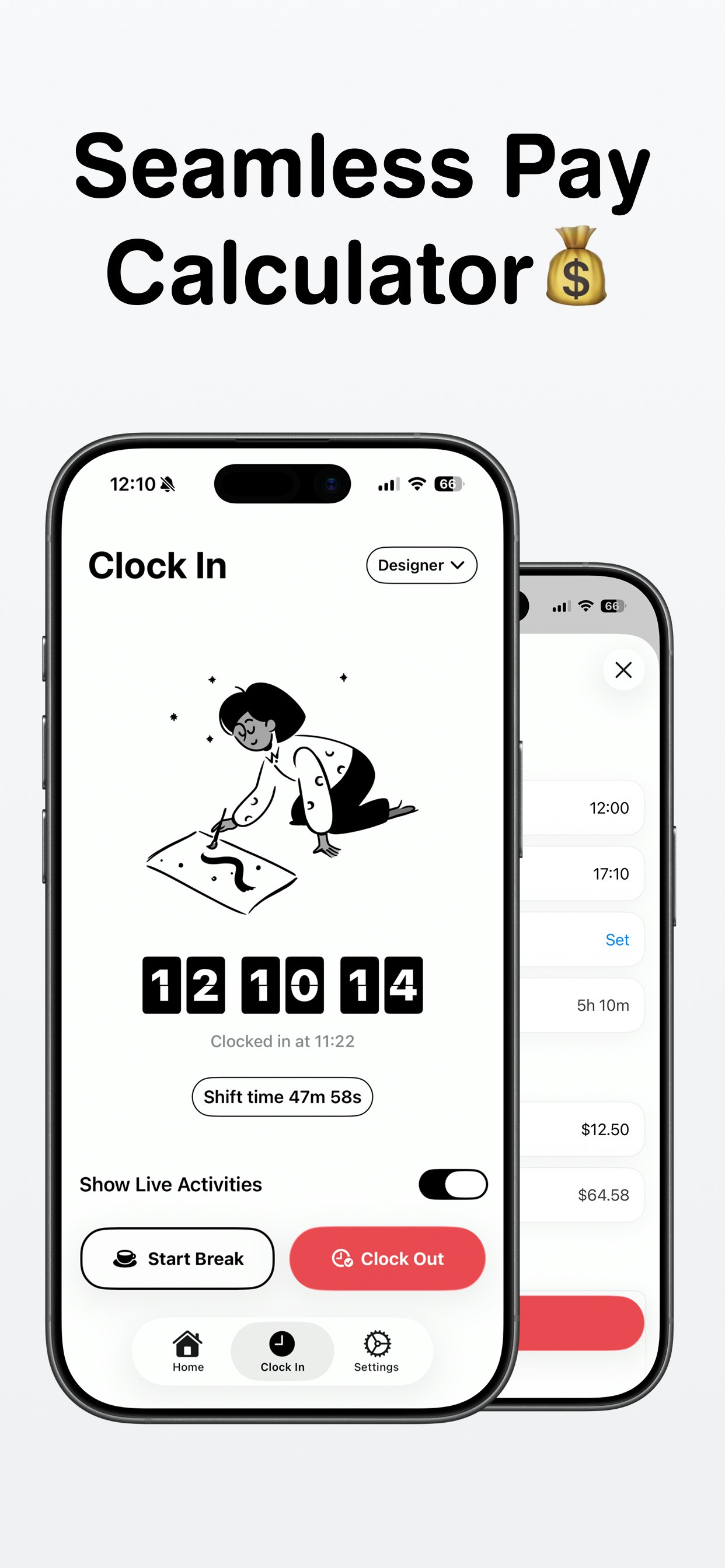 Hours Tracker - Screenshot 3 showing product features and functionality