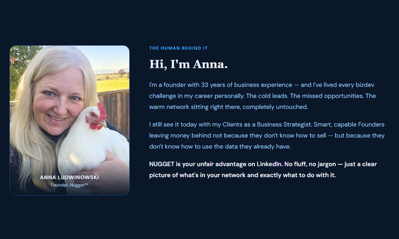 Nugget — LinkedIn Warm Outreach Tool gallery image