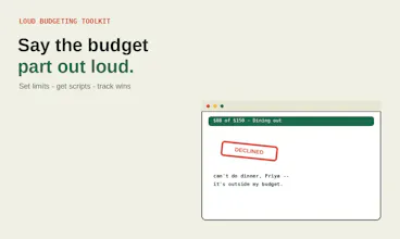 Loud Budgeting Toolkit gallery image