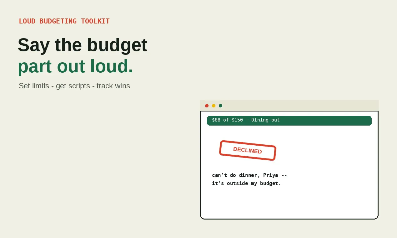 Loud Budgeting Toolkit screenshot