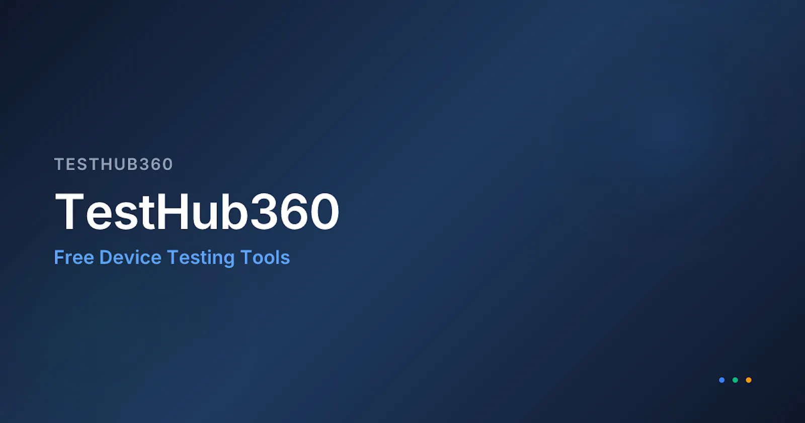 TestHub360 — Free Online Device Tests screenshot 2