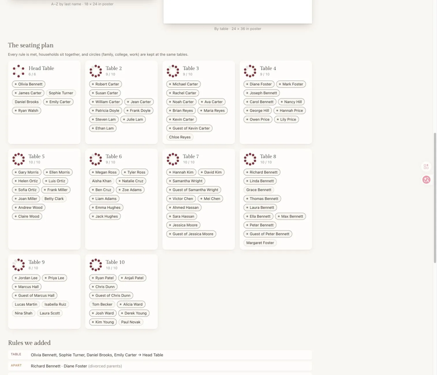 Auto Seating Chart gallery image