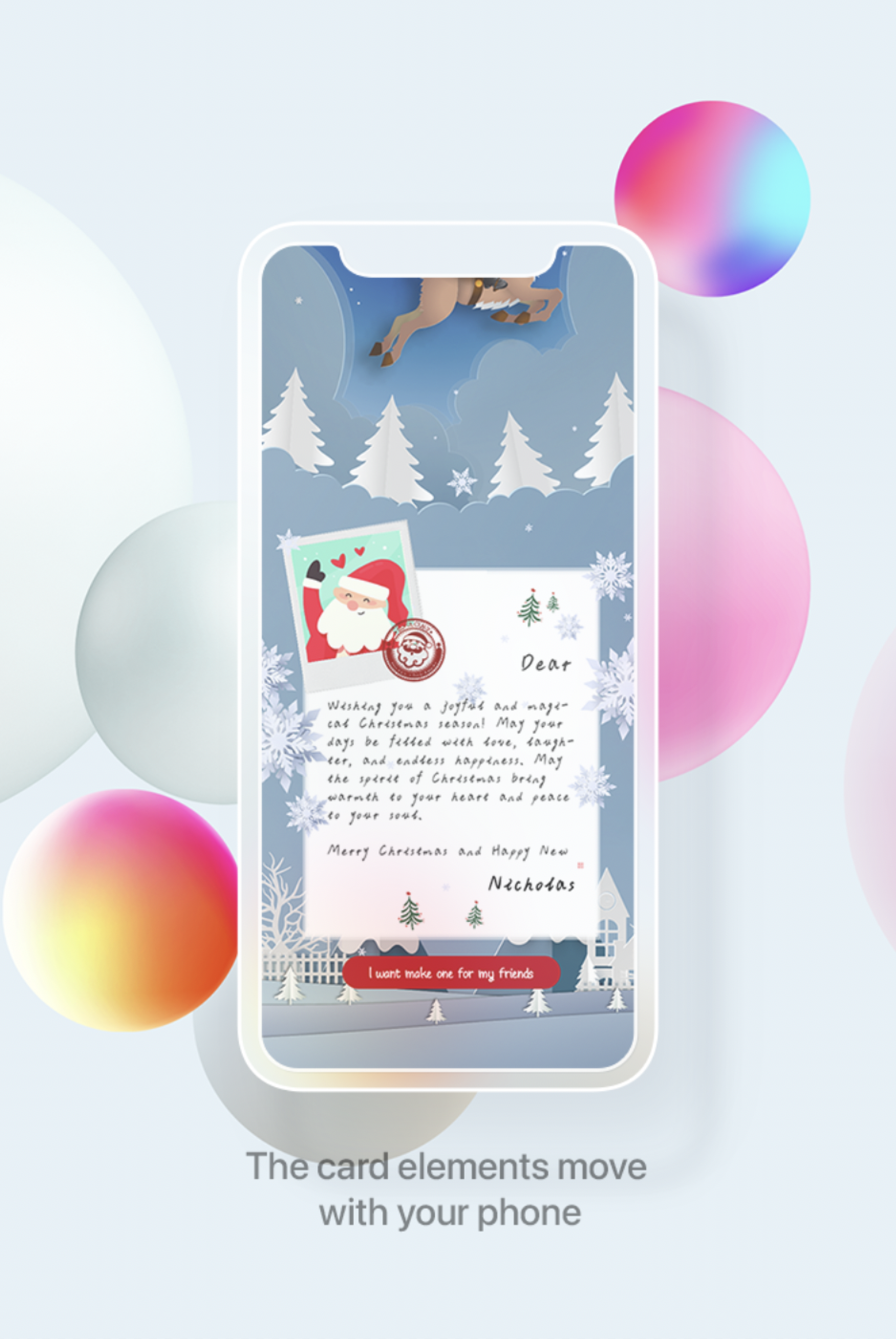 Tarjeta de navidad creaizi ar media 3