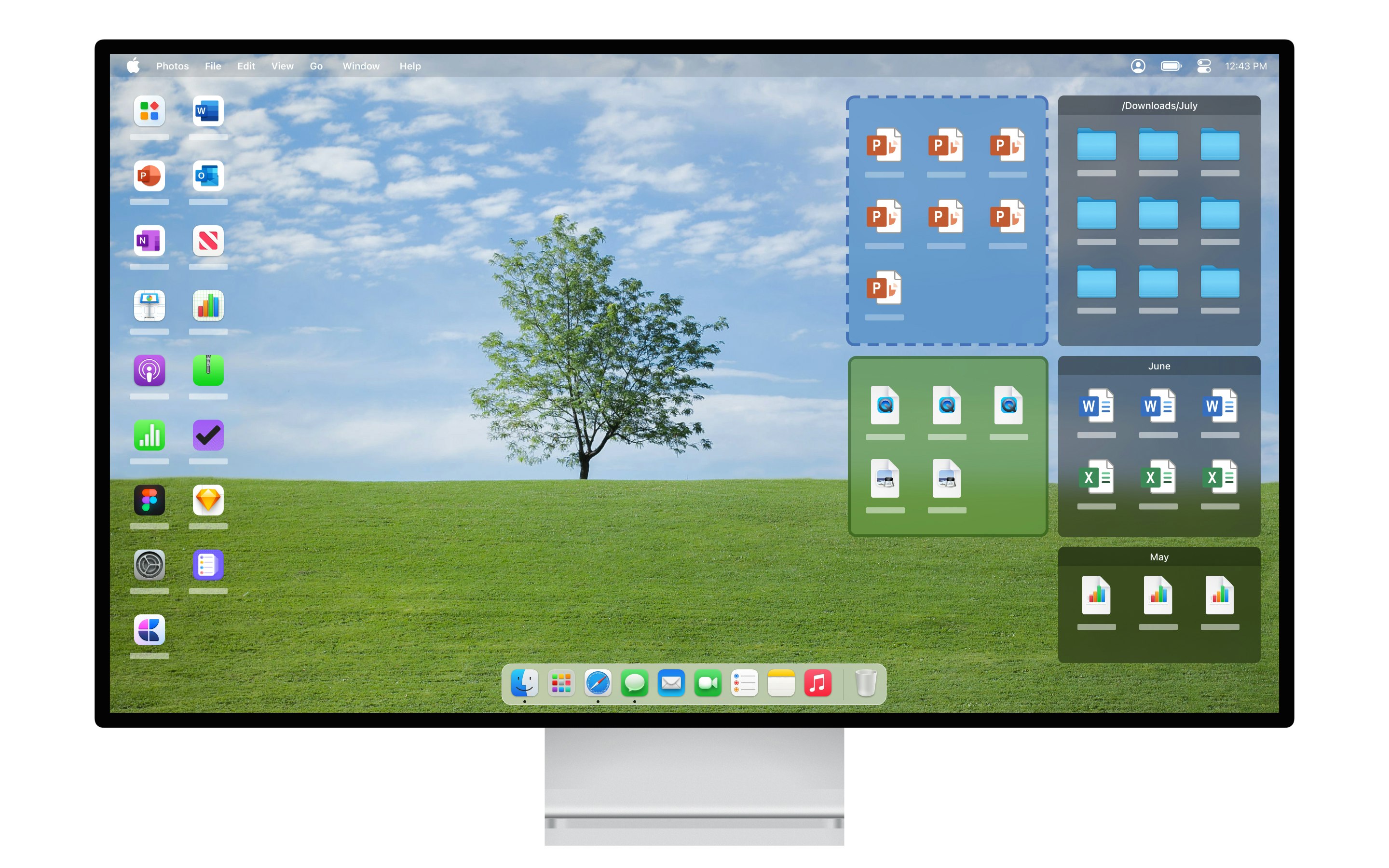 startuptile Desktop Organizer -File zones keep your desktop clean and tidy
