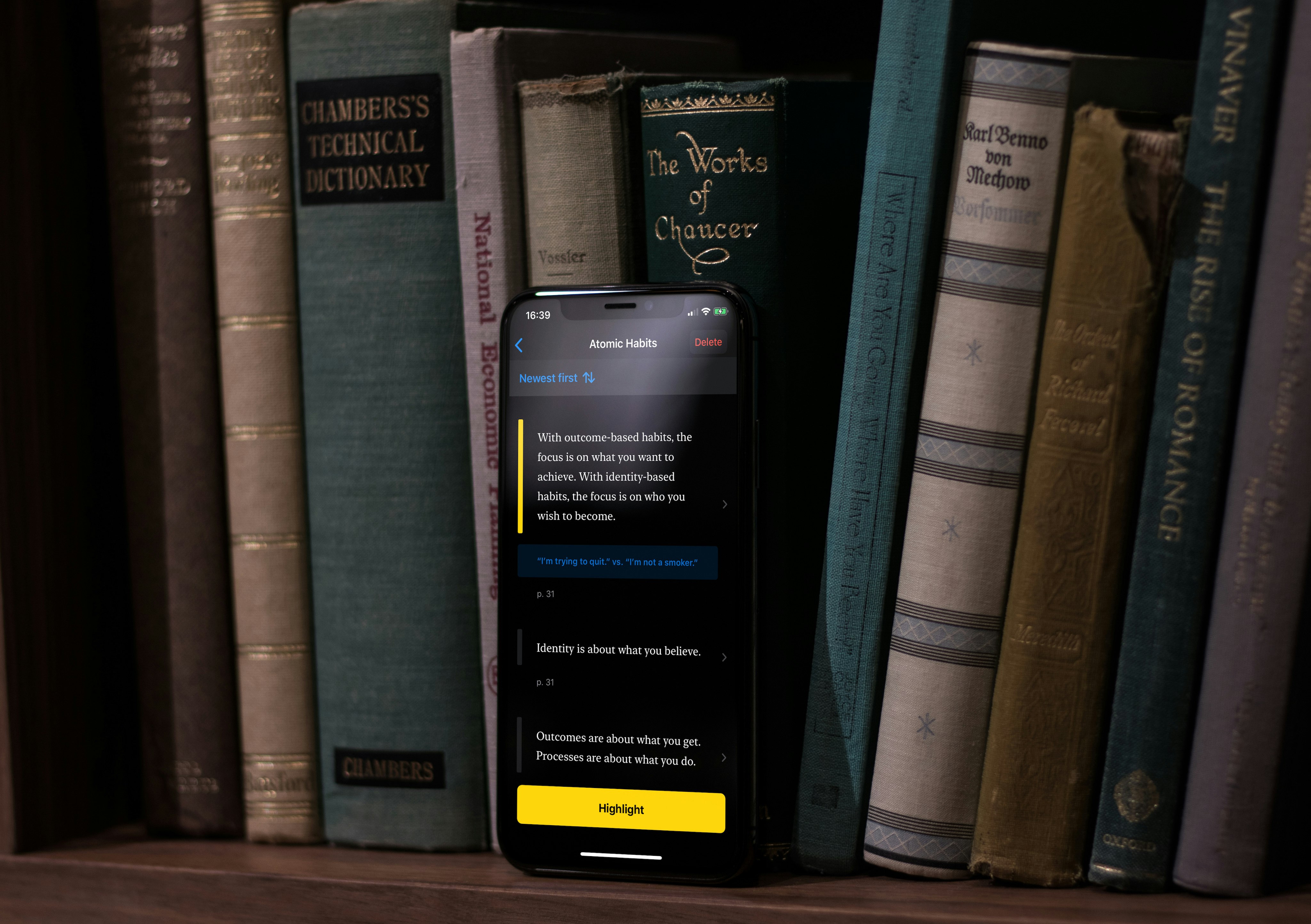 iOSのために強調表示されます - あなたが読んだものを忘れないでください。メディア3