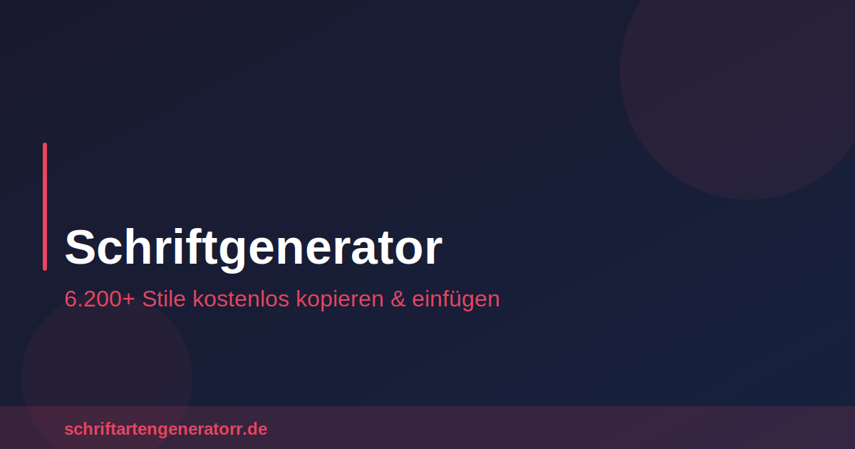 Schriftarten Generator gallery image