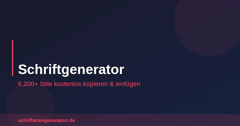 Schriftarten Generator screenshot 1
