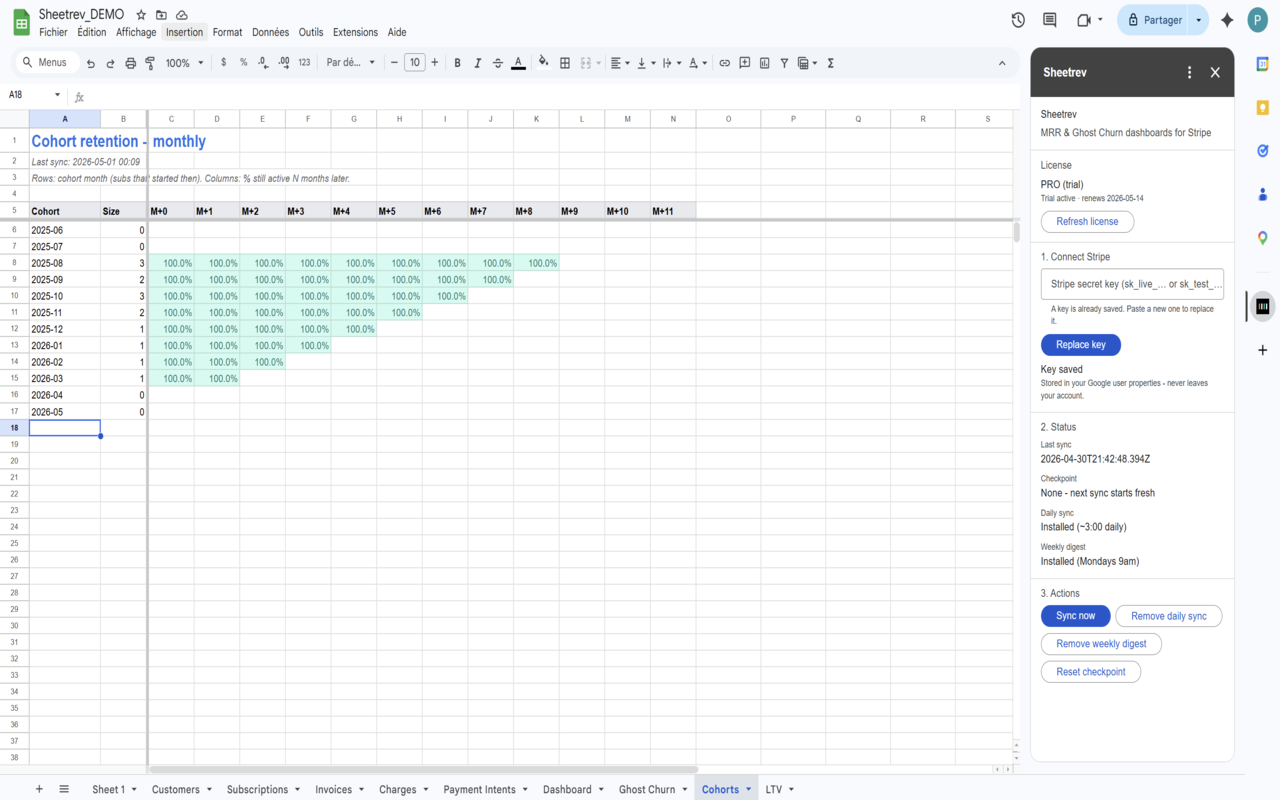 Sheetrev / Your MRR, in your sheet. gallery image
