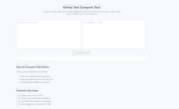 Online Text Compare Tool gallery image