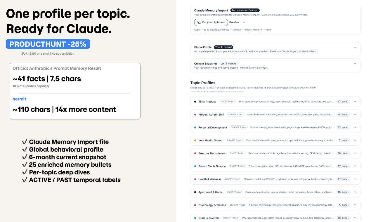Hermit - Screenshot 4 showing product features and functionality