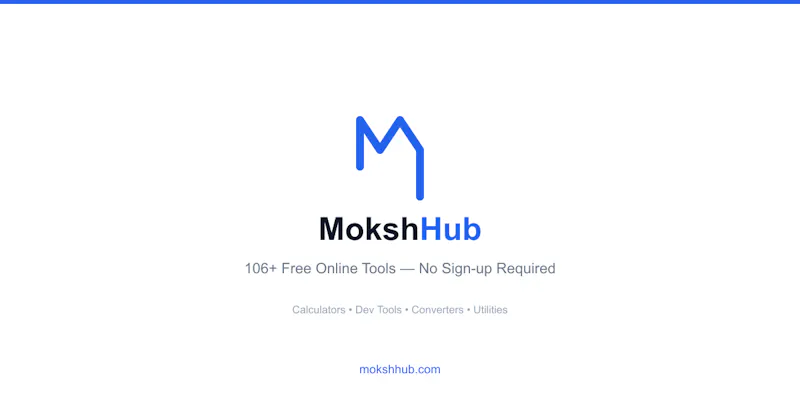 Moksh Multi Tool Hub screenshot 1