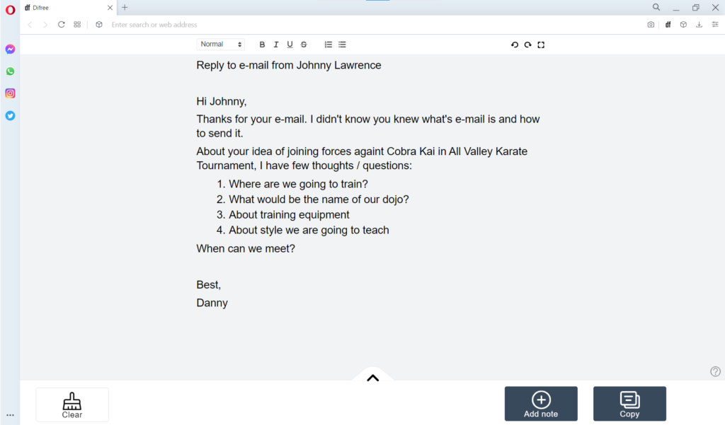 Difree - distraction free text editor gallery image