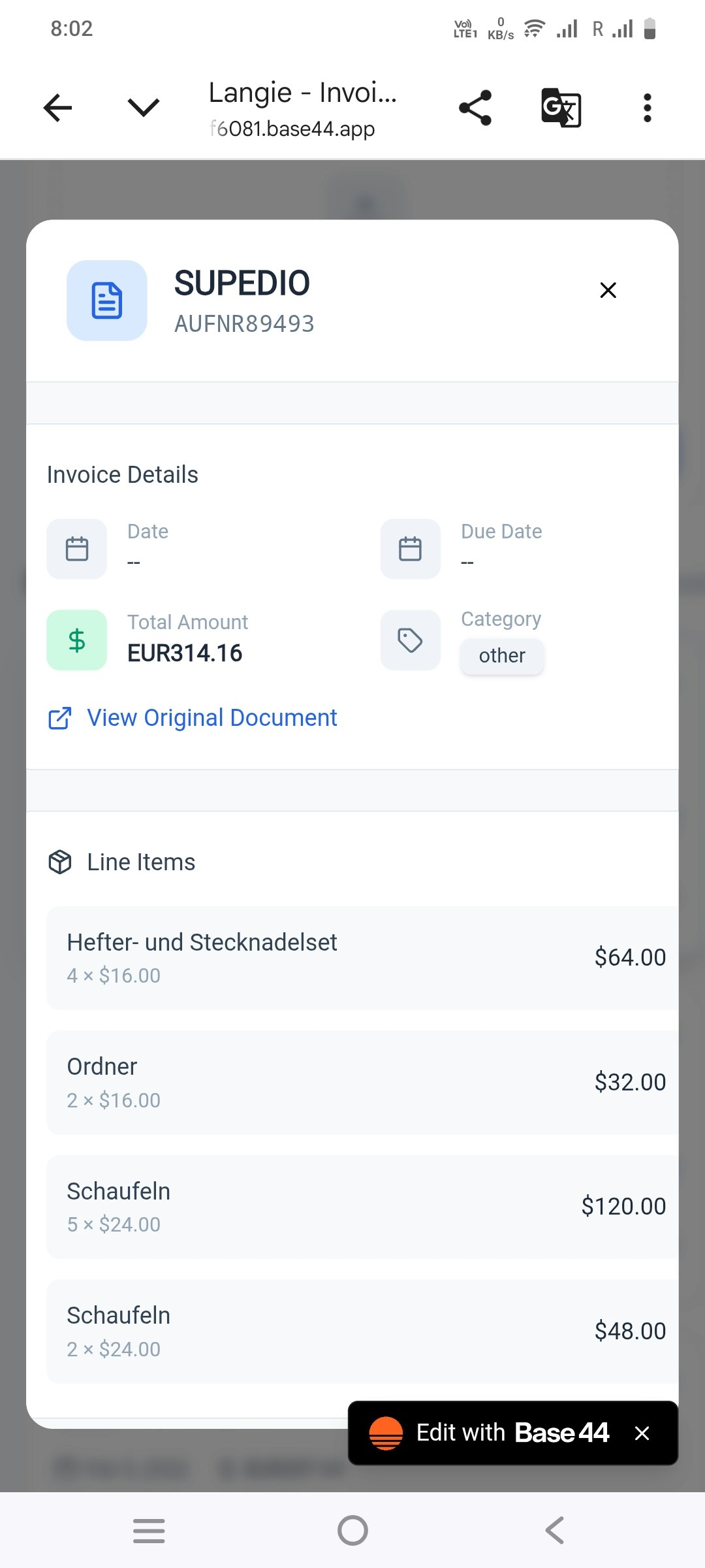 Langie - Invoice Processor gallery image