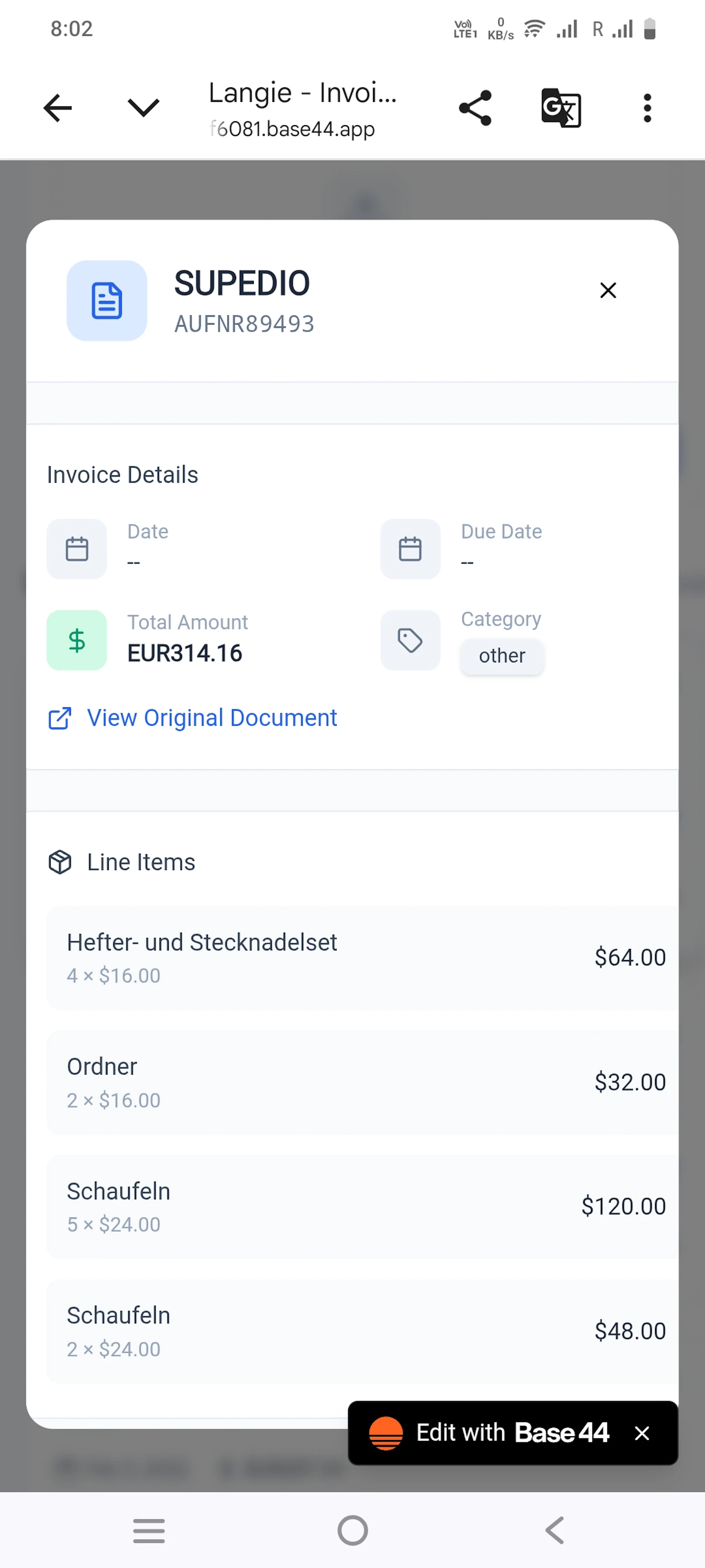 Langie - Invoice Processor screenshot 3