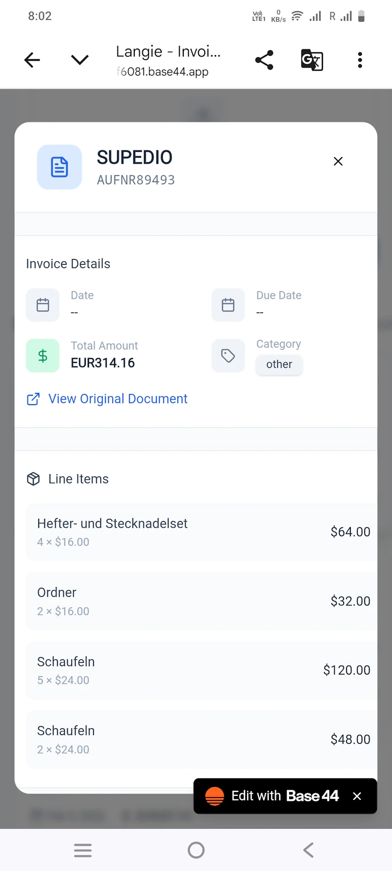 Langie - Invoice Processor screenshot 3
