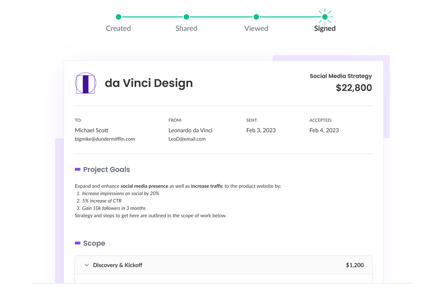 Builder di proposta nuovo e migliorato