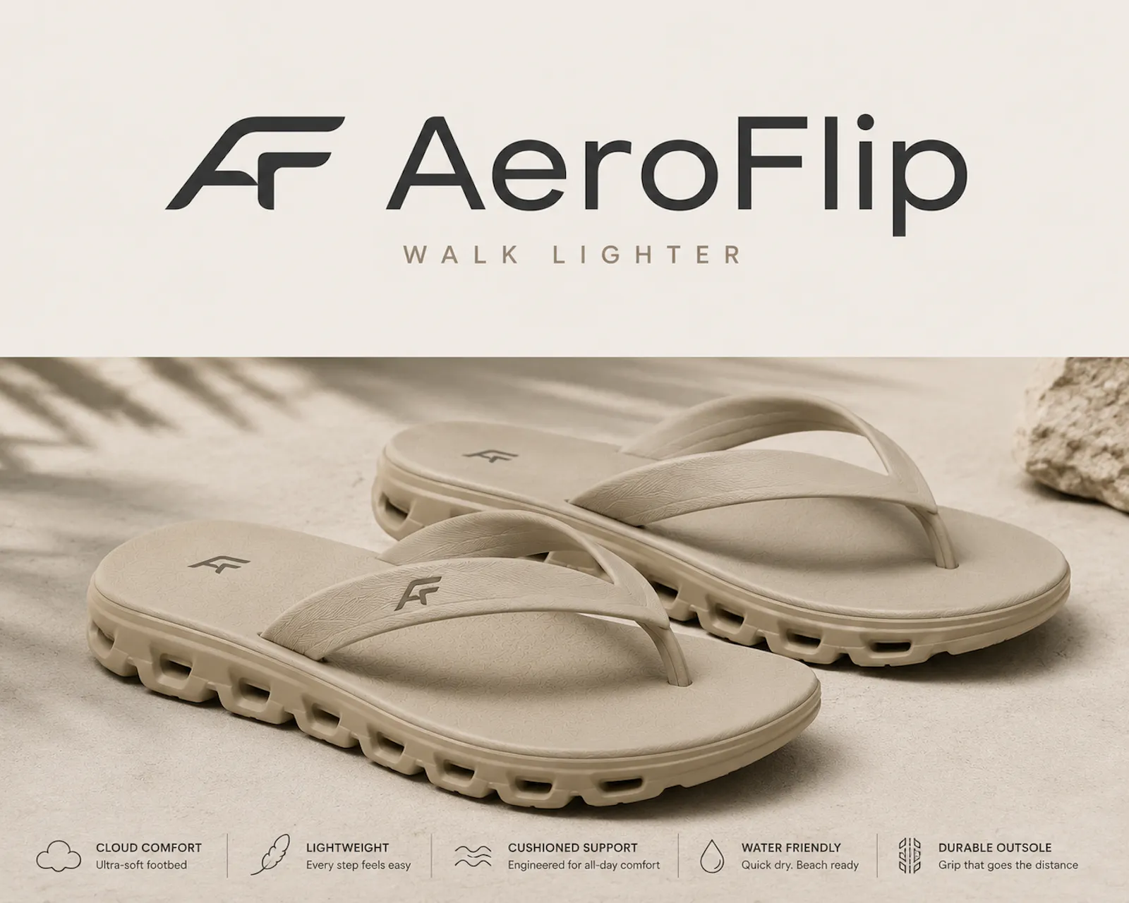 AeroFlip Walk Lighter FlipFlops screenshot 2