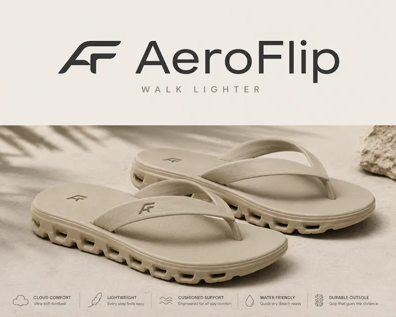 AeroFlip Walk Lighter FlipFlops screenshot 2