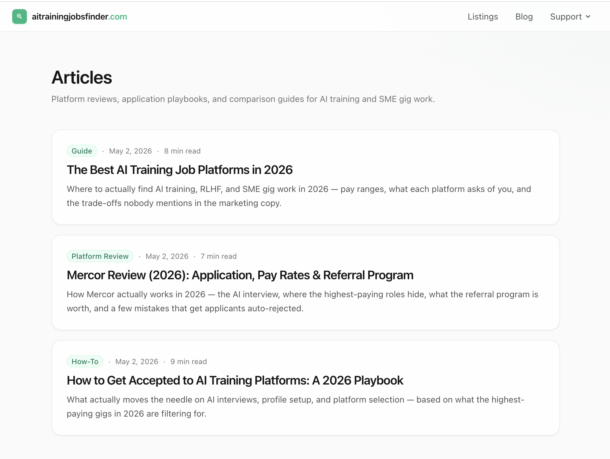 AI Training Jobs Finder gallery image