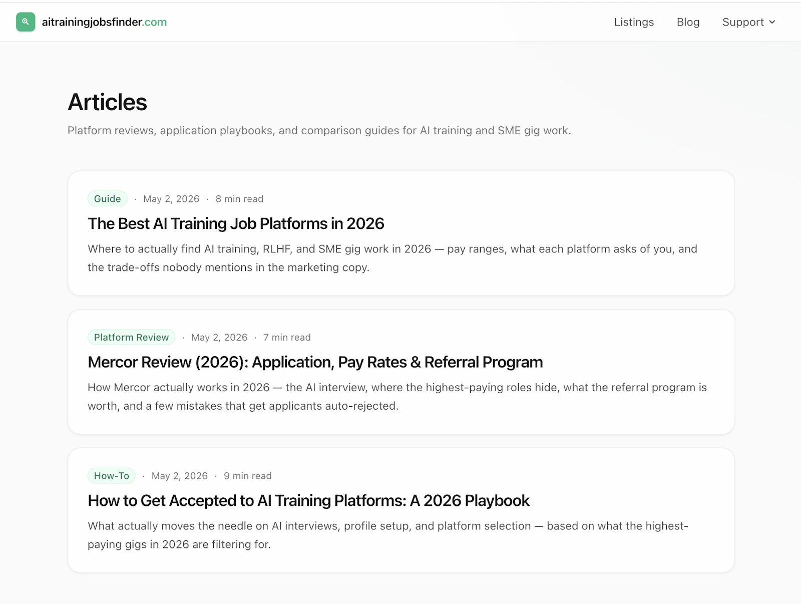 AI Training Jobs Finder screenshot 3