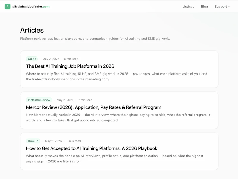 AI Training Jobs Finder screenshot 3