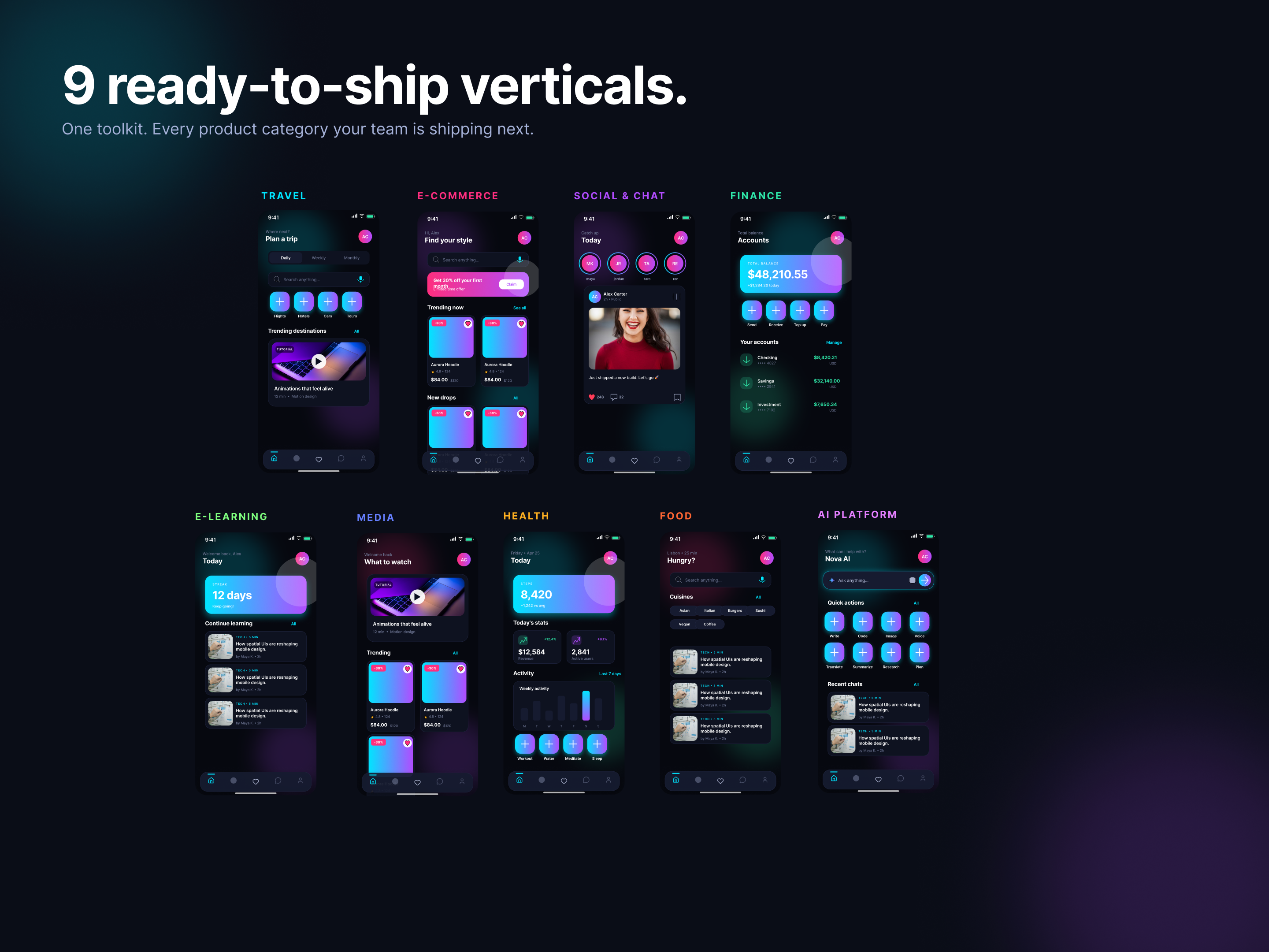 Nova Mobile Ui Design gallery image