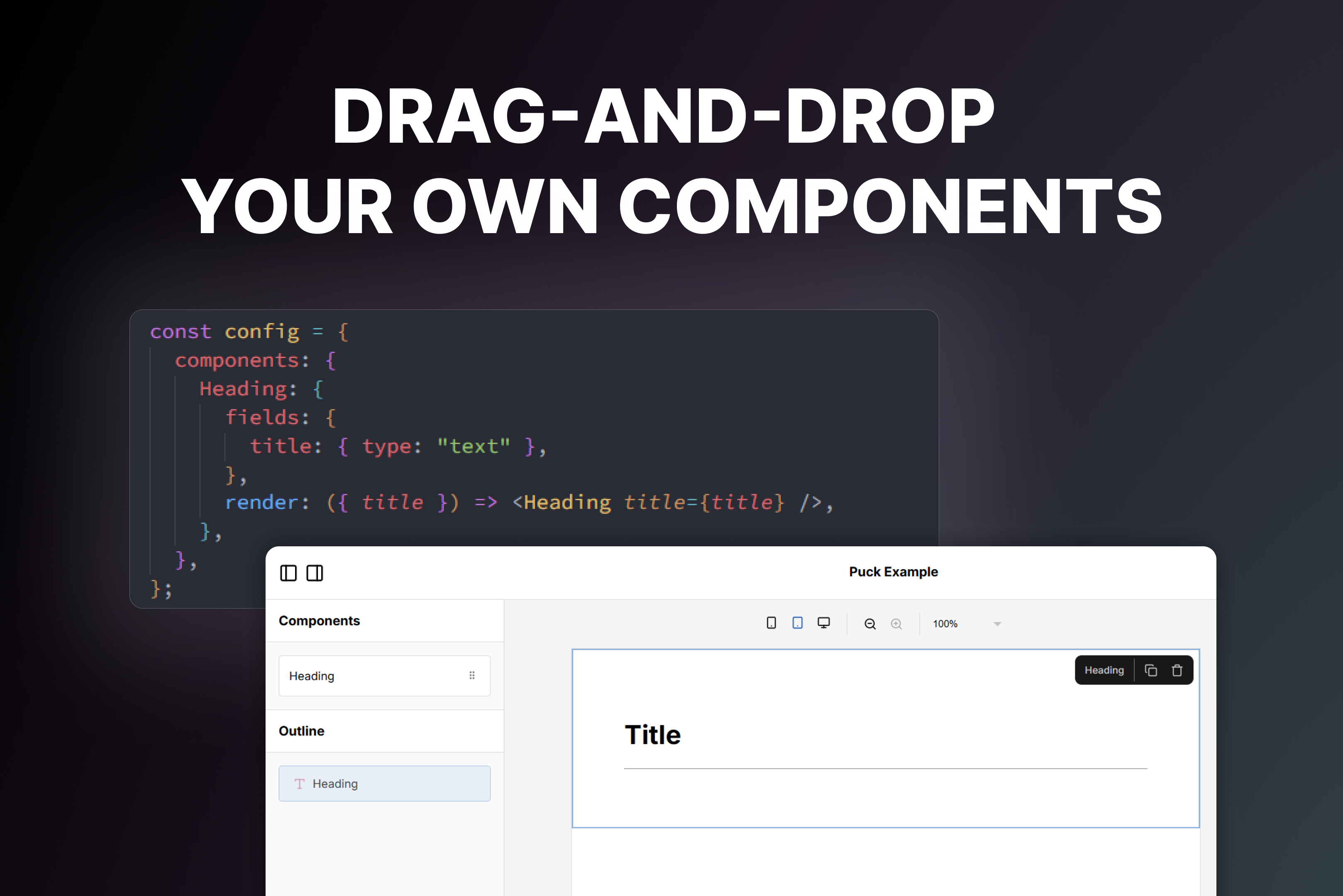 Puck - Open-source visuele editor voor React media 3