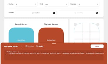 CSS Clothoid Corners gallery image