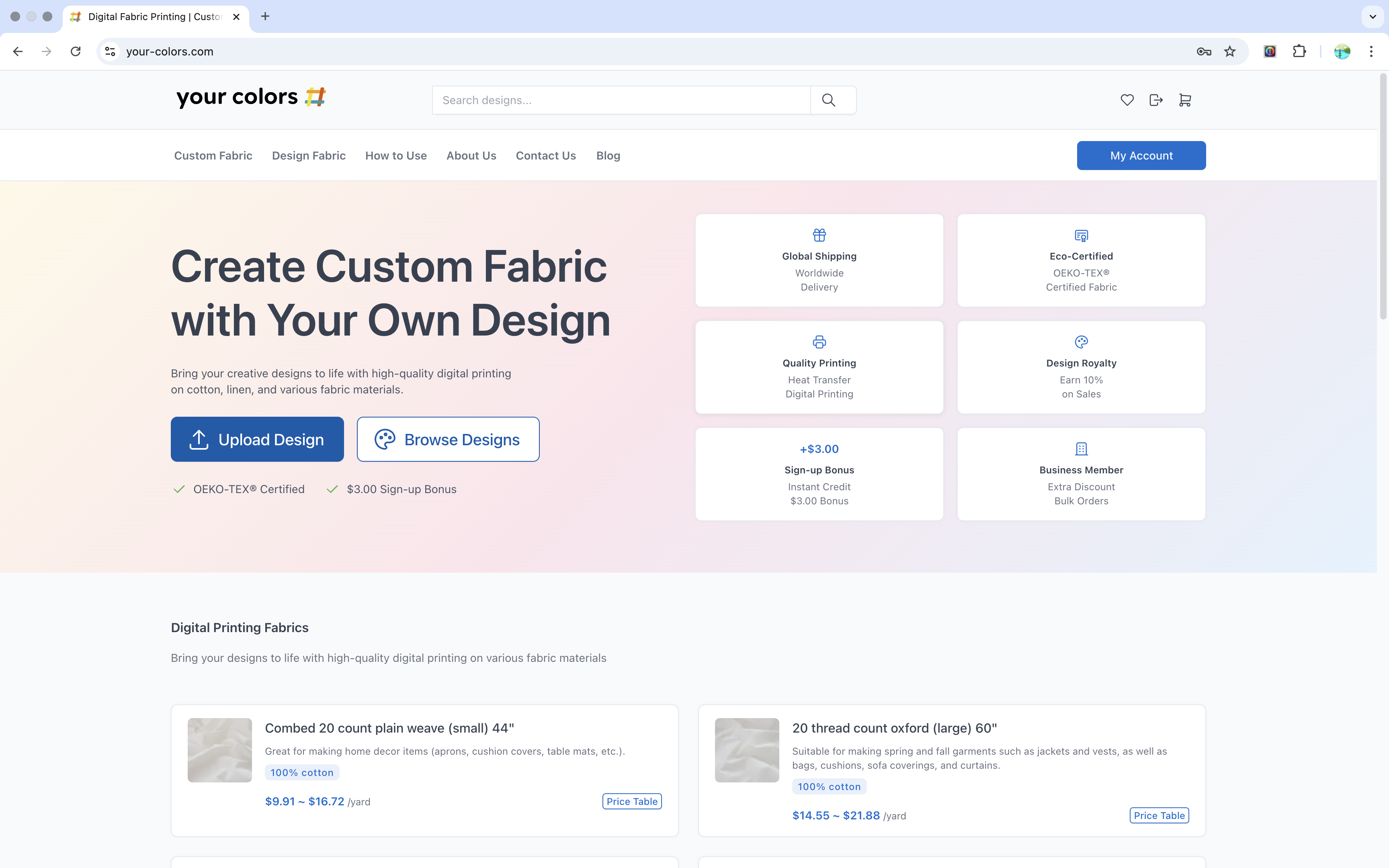 Digital Fabric Printing by Your Colors gallery image