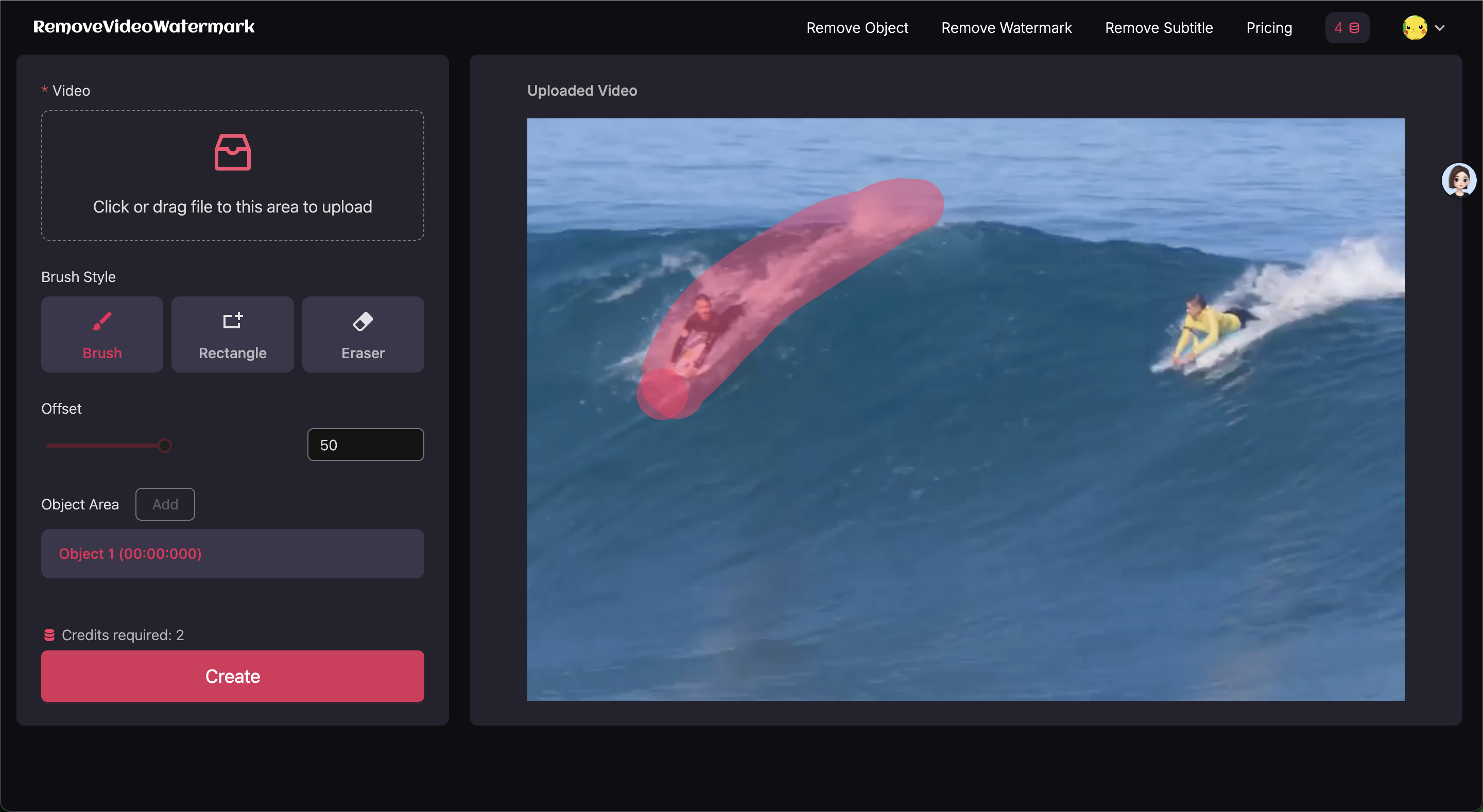 AI Video Object Remover - Cancella qualsiasi cosa - Cancella oggetti o loghi dal video online gratuitamente media 3