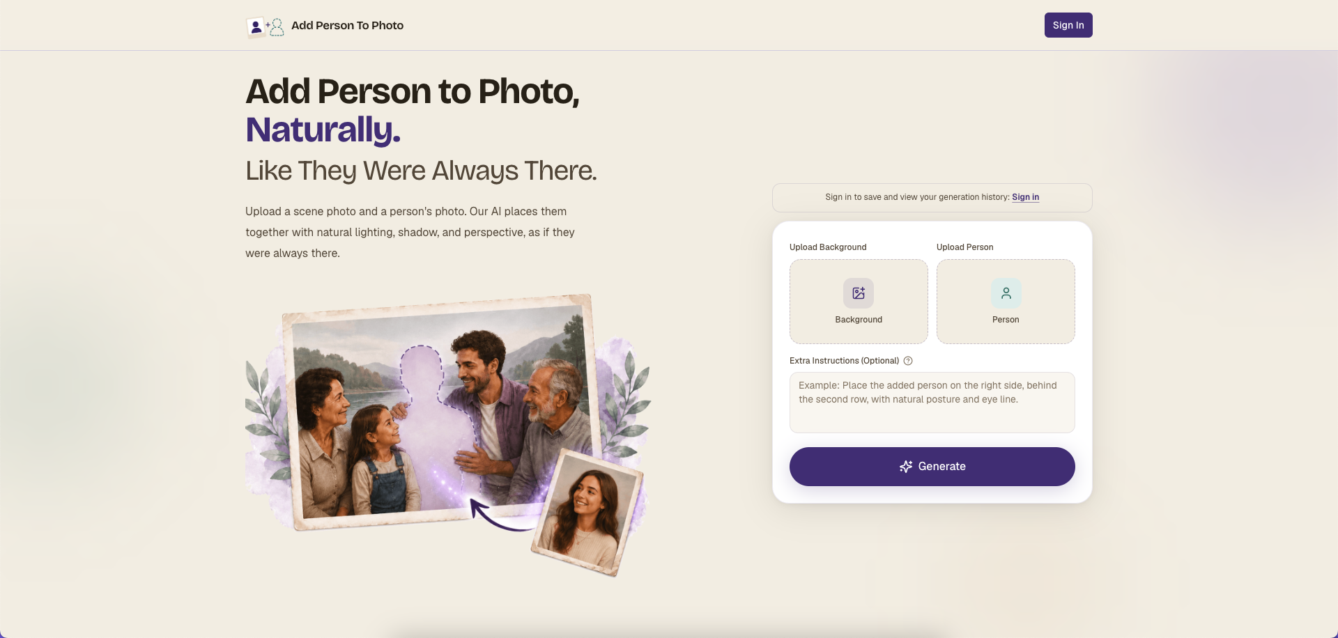 Add Person To Photo gallery image