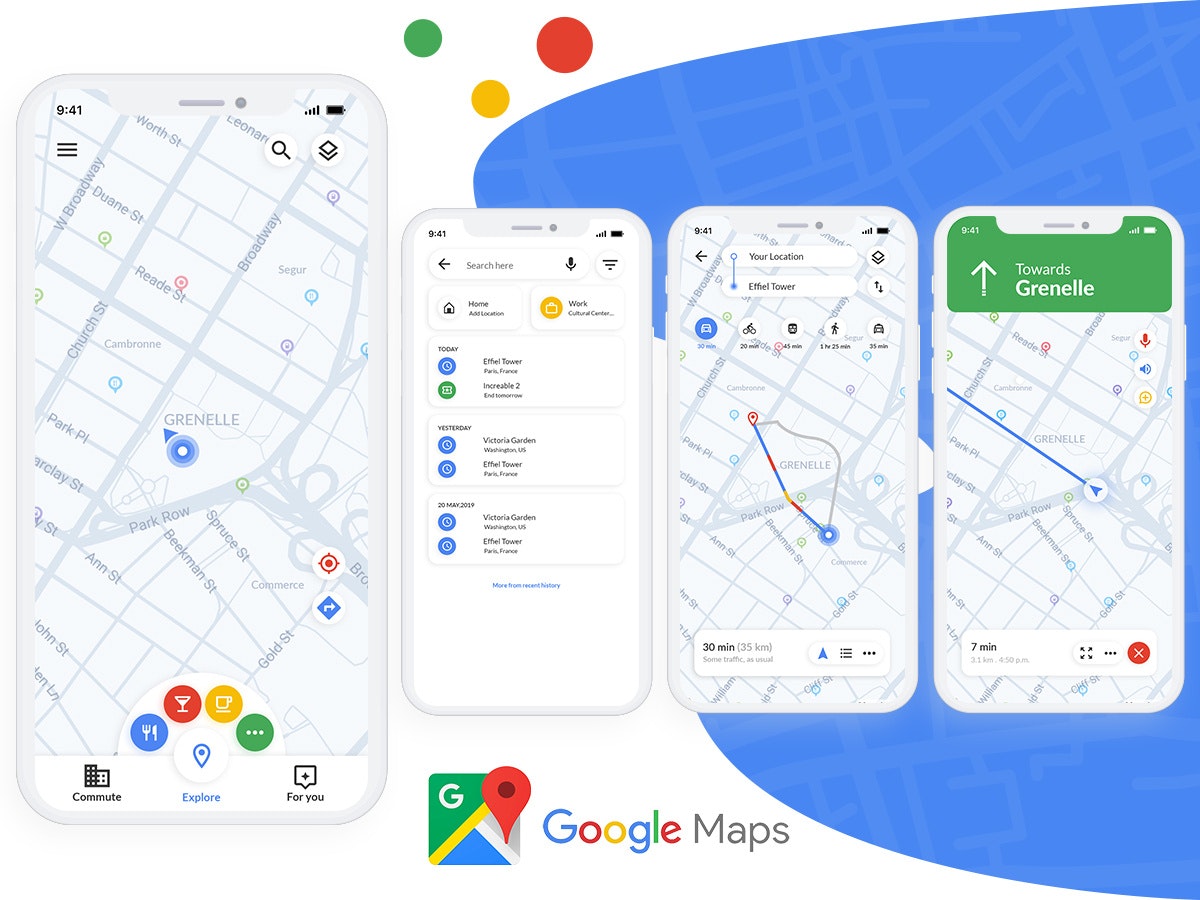  Google Map App Redesign