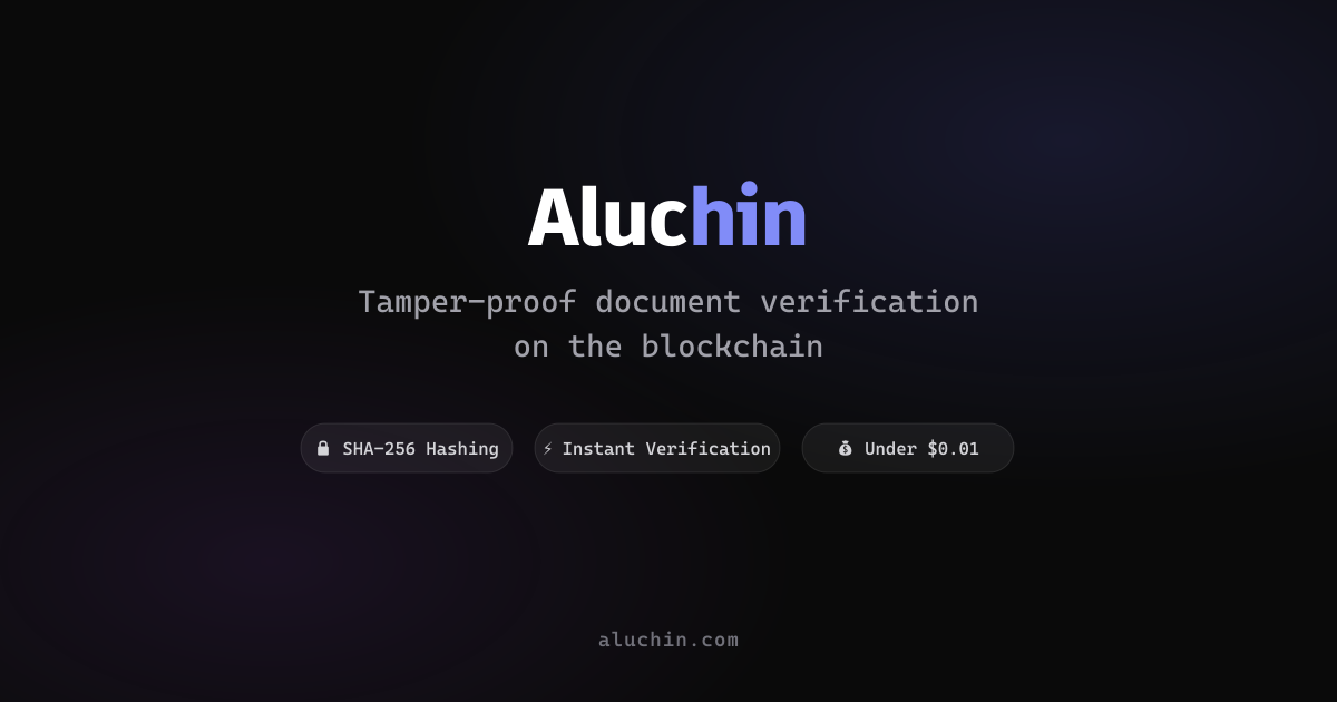 Aluchin - Main product screenshot demonstrating key features and user interface