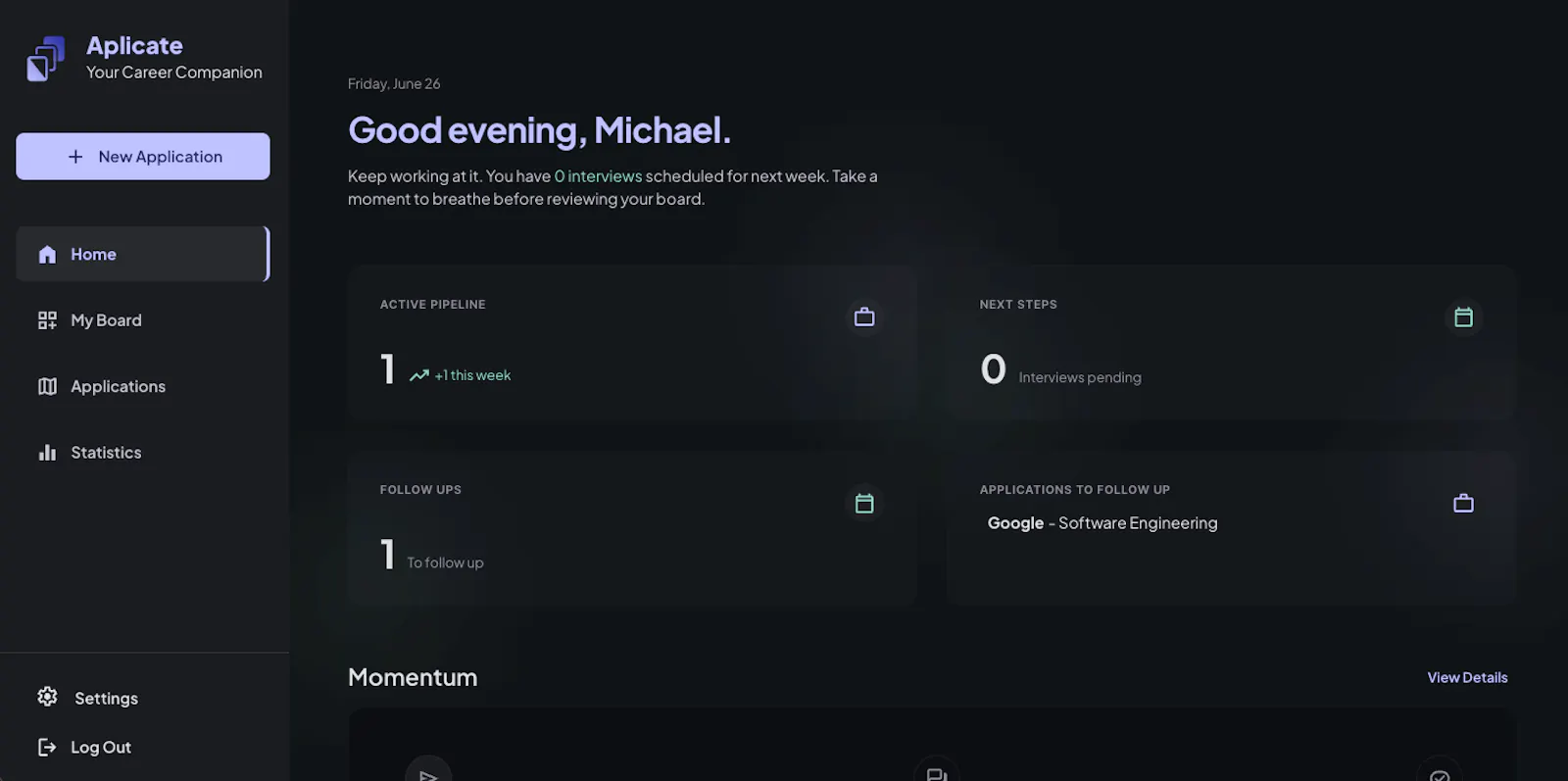 Aplicate screenshot 2