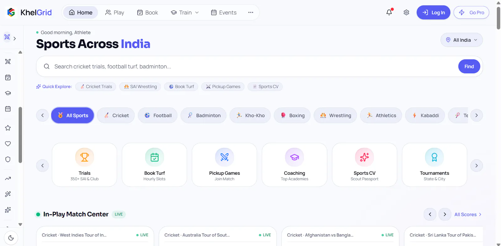 KhelGrid screenshot 1