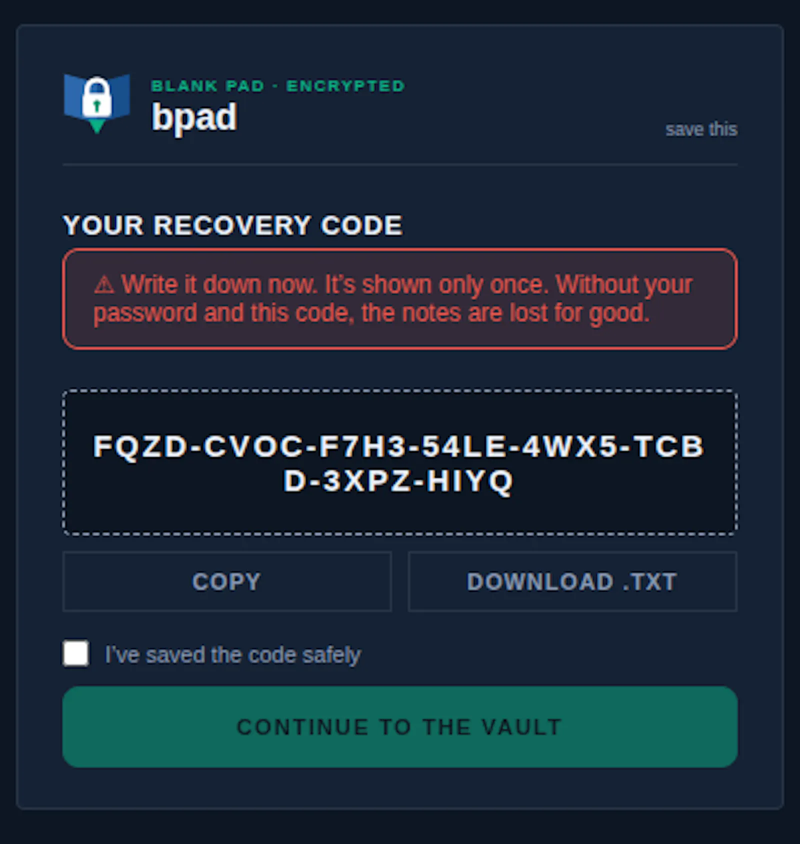 bpad screenshot 2