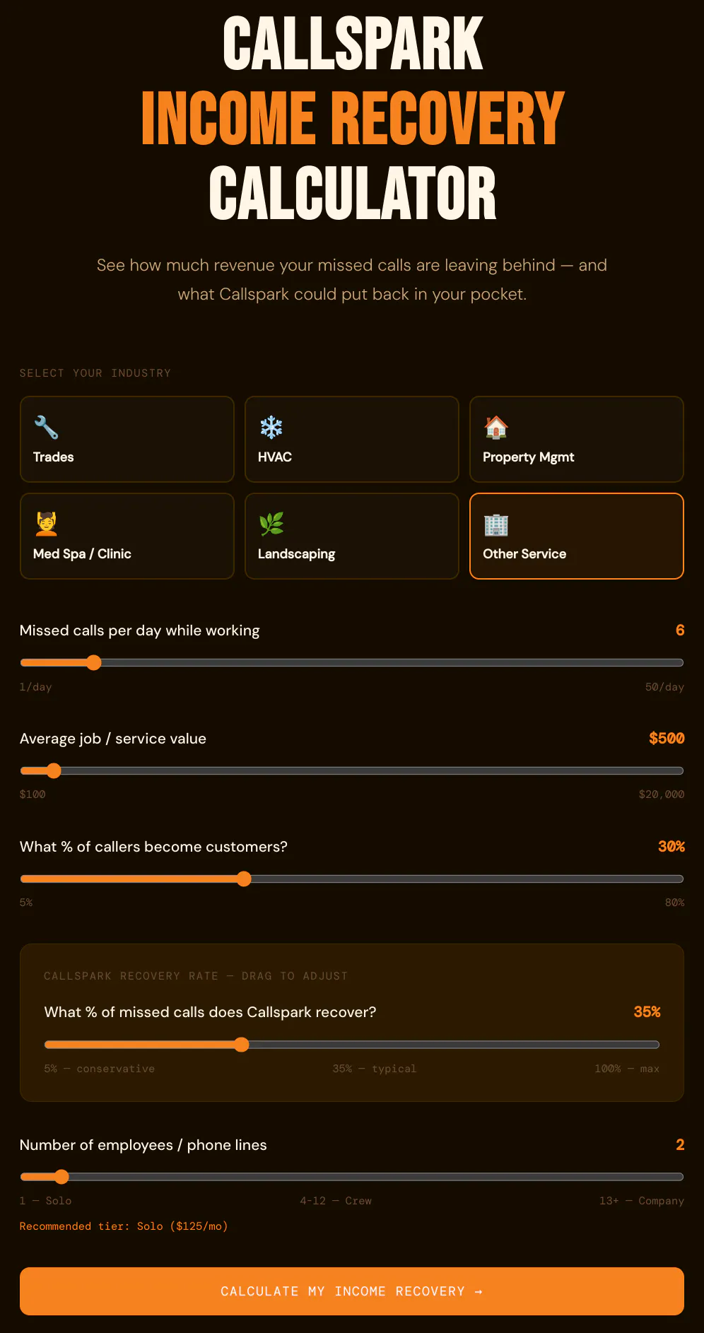 Callspark gallery image