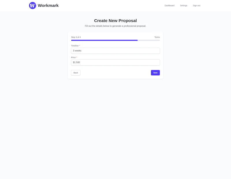 Workmark screenshot 6