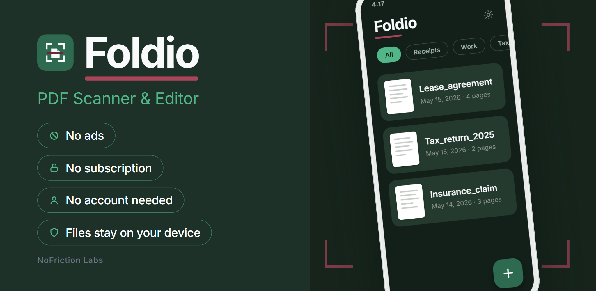 Foldio — PDF Scanner & Personal Library gallery image