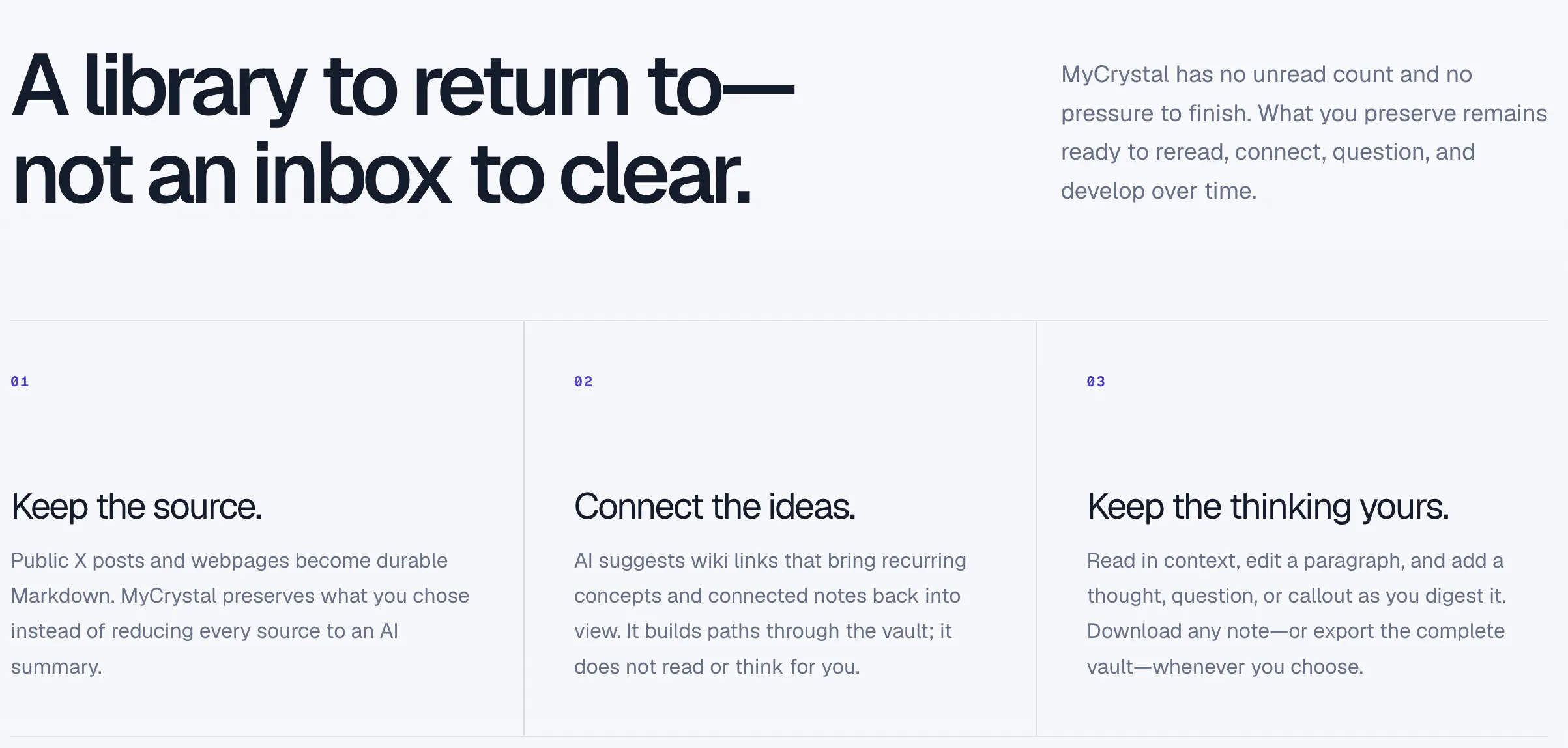 MyCrystal — X posts and web to Markdown gallery image
