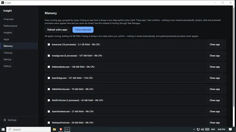 Insight — System Performance Monitor screenshot 4