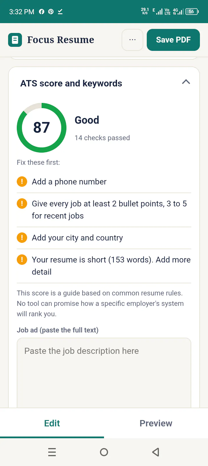 ATS Resume Builder - Global Tools Box gallery image